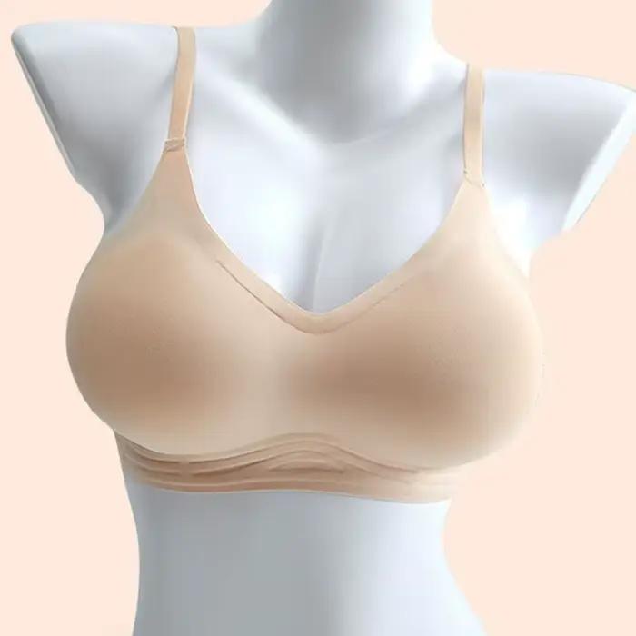 GUUDIA soutien-gorge prothèses mammaires soutien-gorge lisse col en V pour femmes sans couture sans 