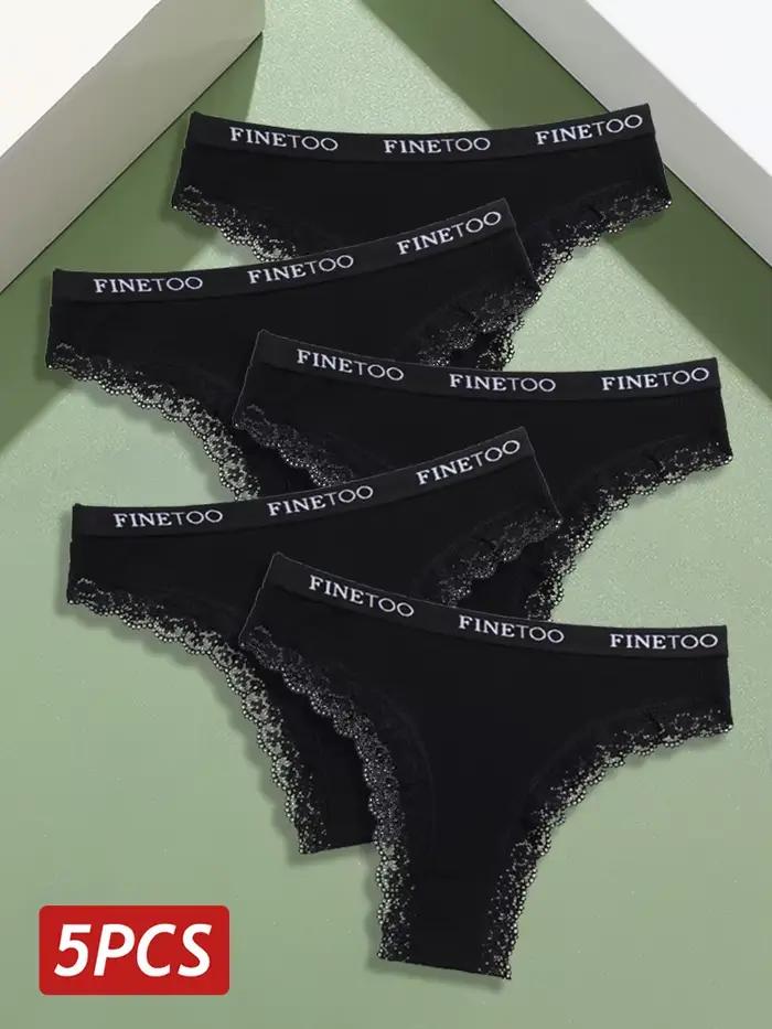 Femmes sans couture culottes coton sous-vêtements en dentelle Sexy taille basse taille élastique cul