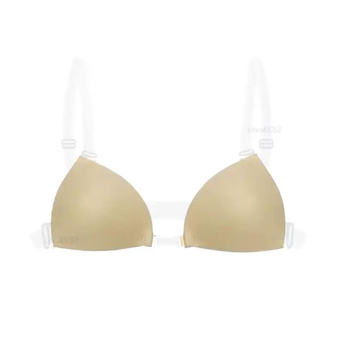 Soutien-gorge collant pour femmes, dos nu, robe de mariée, plongeant en Silicone, col en U profond, 