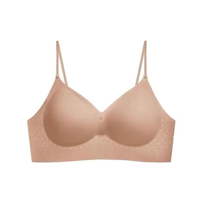 Soutien-gorge confortable à décolleté plongeant invisible, push-up, sans armatures, anti-choc, dos n