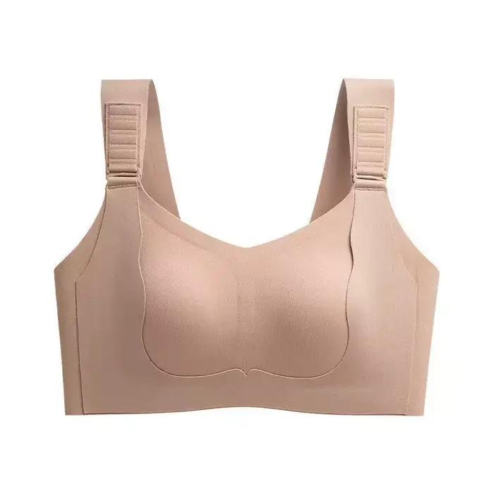 Soutien-gorge minimiseur grande taille pour femme, bretelles réglables, sans couture, anti-affaissem