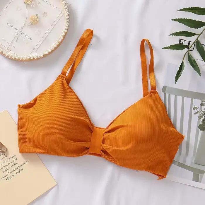 Soutien-gorge Push Up en coton élastique pour femmes, Lingerie Sexy, mode Ins, montre de sport, sous