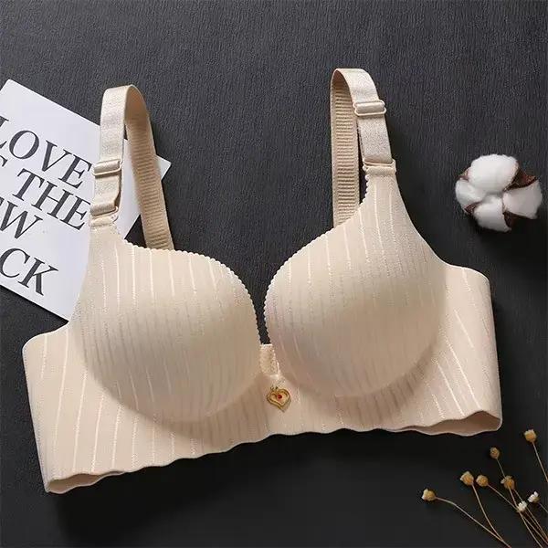 Soutien-gorge Push Up double densité 6cm, rembourré inférieur, sans fil, levage supérieur et fin pou