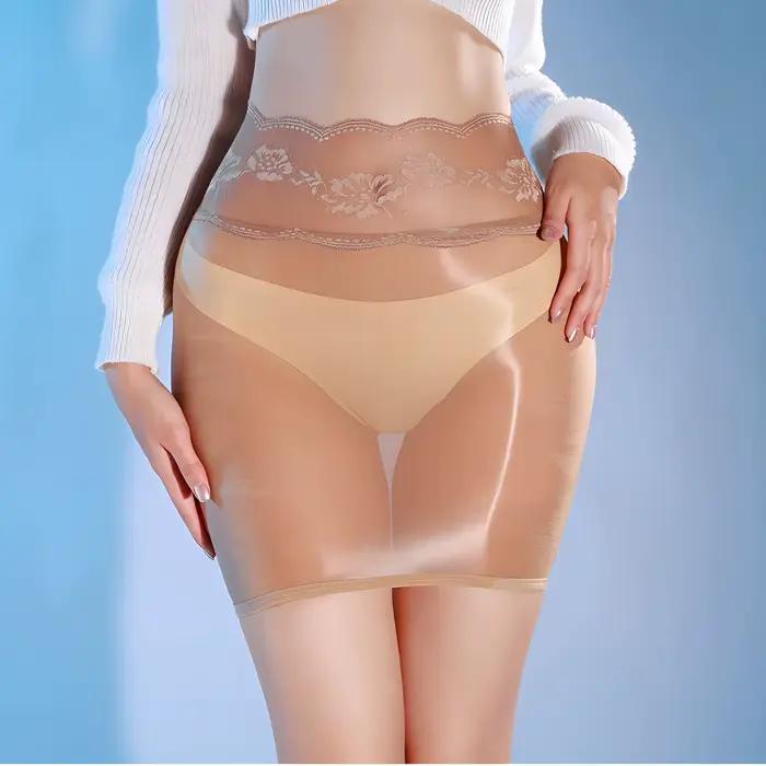 Mini-jupe transparente érotique pour femme, style lingerie, coupe trapèze, moulante, brillante, séduisante et élégante