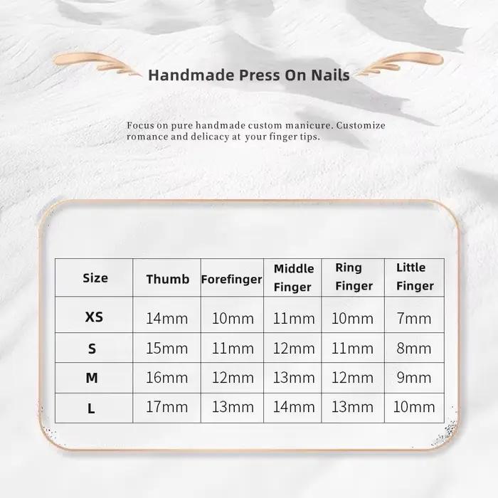Faux ongles press-on faits main avec kit complet pour manucure élégante et réutilisable pour femmes occasions spéciales et quotidiennes