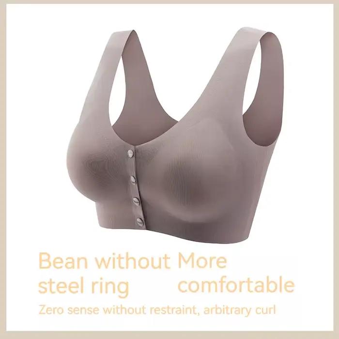 Soutien-gorge d'allaitement ultra-fin respirant à ouverture frontale pour femmes enceintes, sans traces, respirant, anti-affaissement, avec effet de maintien