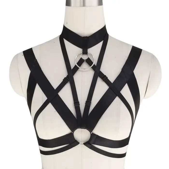 Harnais de soutien-gorge en Spandex pour femmes, ceinture ajustable, fait à la main