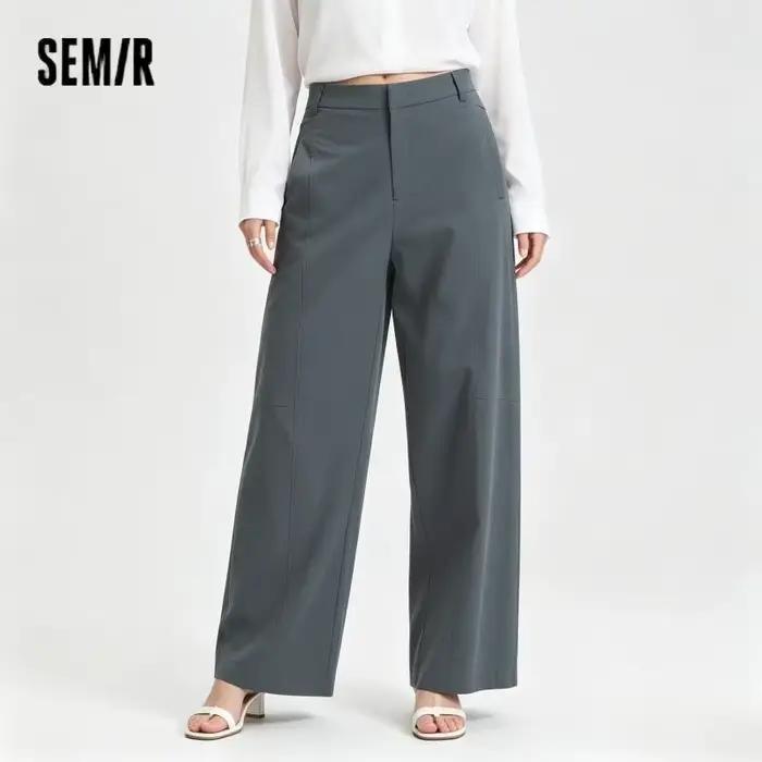 Pantalons Semir en coton et élasthanne coupe ample jambes larges pour femmes style décontracté occasions estivales quotidiennes