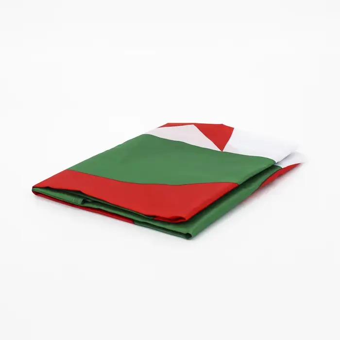 Drapeau national algérien 90x150cm Polyester pour défilés/bureau/décor extérieur - Anti-décoloration, couleurs vives, coutures renforcées