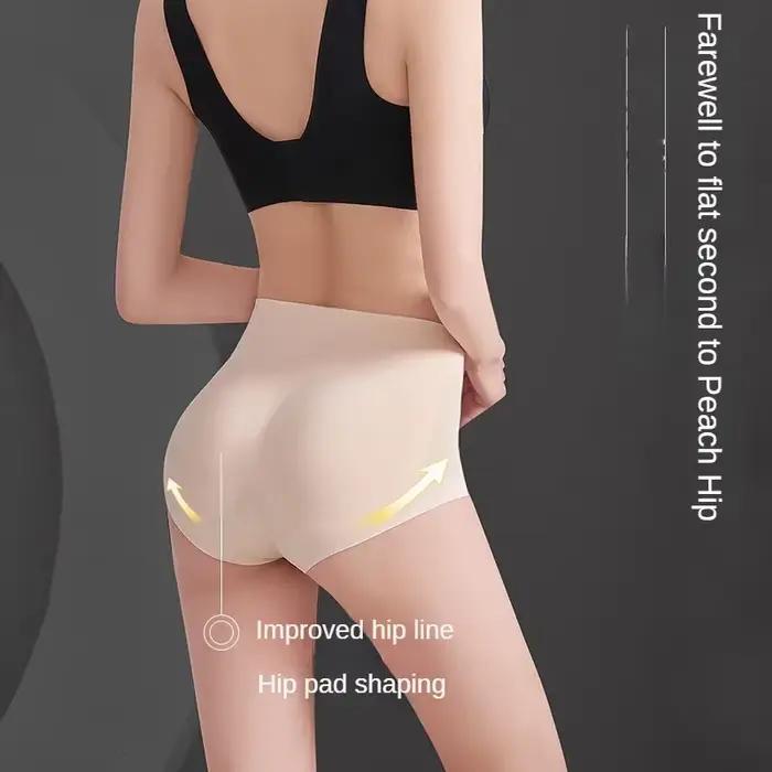 Culotte d'Été en Silicone Sans Couture, Sous-Vêtement Modelant les Hanches et les Fesses, Coussinets Push Up, Lingerie Sexy
