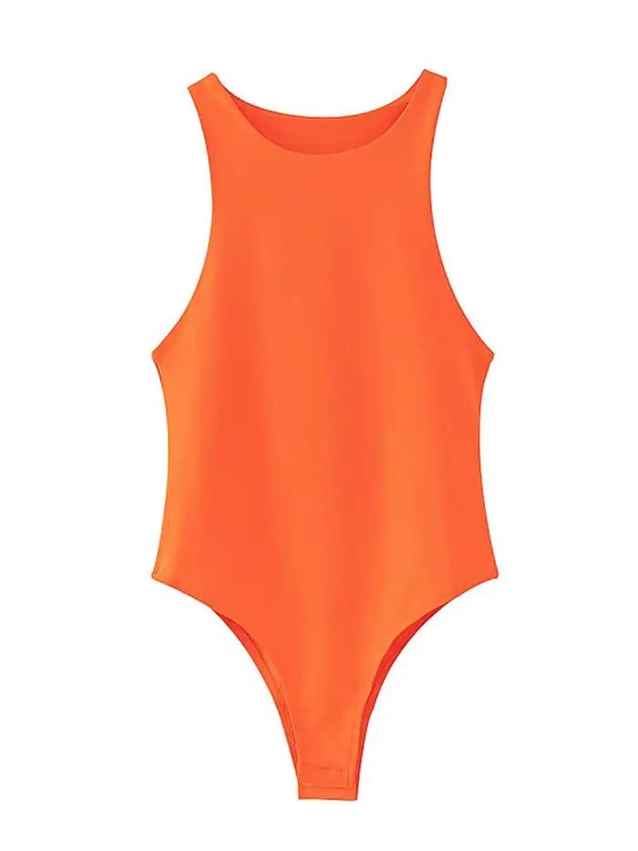 Letné pevné sexy obtiahnuté body pre ženy 4 farby zelené štíhle