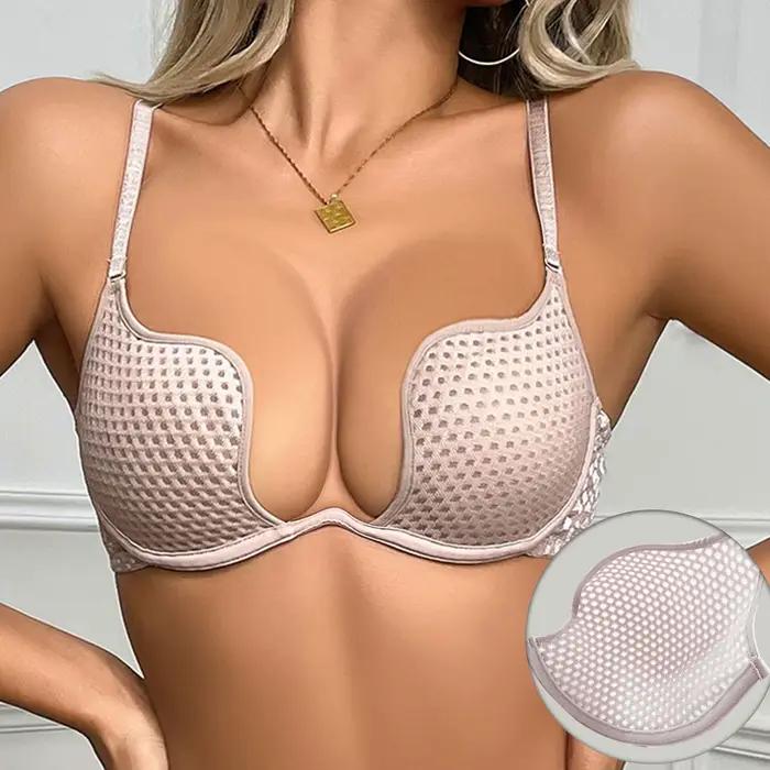Soutien-gorge Entretoise Ultra-Mince Respirant pour Femme, Bralette, Lingerie Sexy, Push-Up, Armatures, Sandwich, Sous-Vêtements en Stock