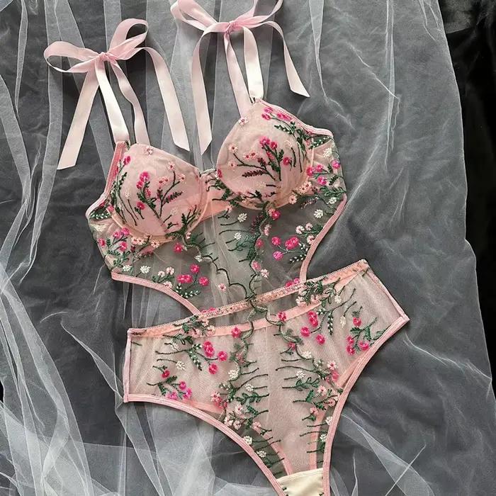 Dámska bielizeň podprsenka a nohavičky set Sexy oblečenie pre ženy