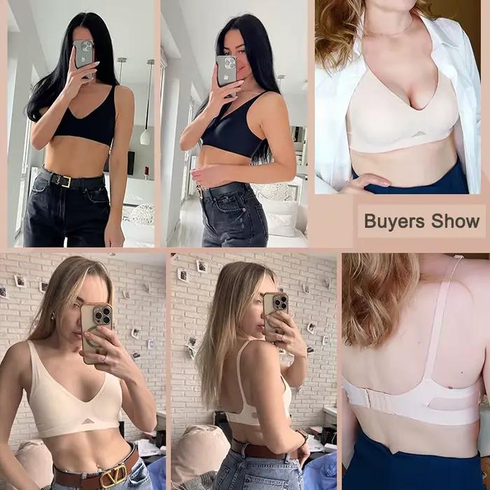 Soutien-gorge sans fil, Push Up, Bralette, Sexy, sans couture, Lingerie féminine, sous-vêtements soyeux, vêtements de nuit intimes