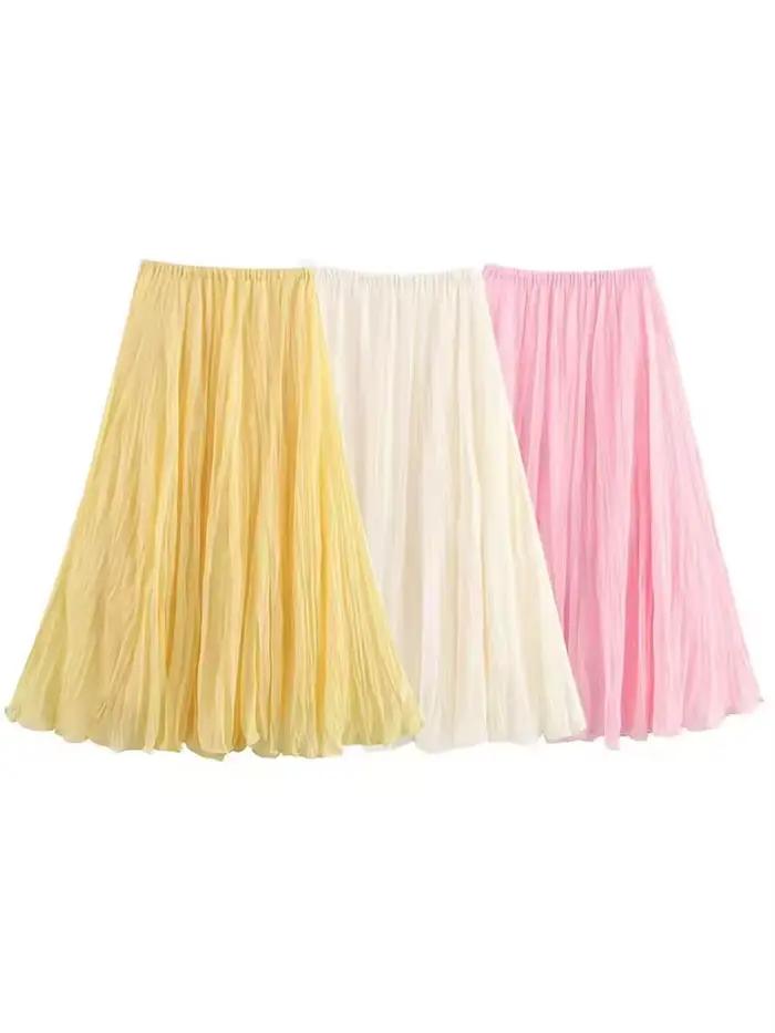 Robe plissée HH en polyester pour femmes, sortie nocturne, été, soirée romantique, vacances, style décontracté, élégance moderne, confort, occasions spéciales