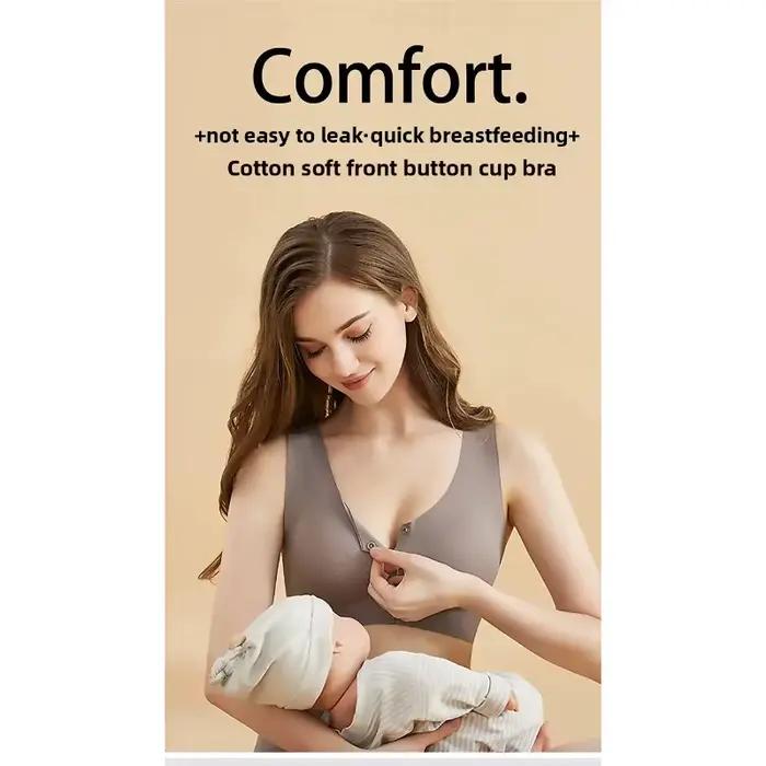 Soutien-gorge d'allaitement ultra-fin respirant à ouverture frontale pour femmes enceintes, sans traces, respirant, anti-affaissement, avec effet de maintien