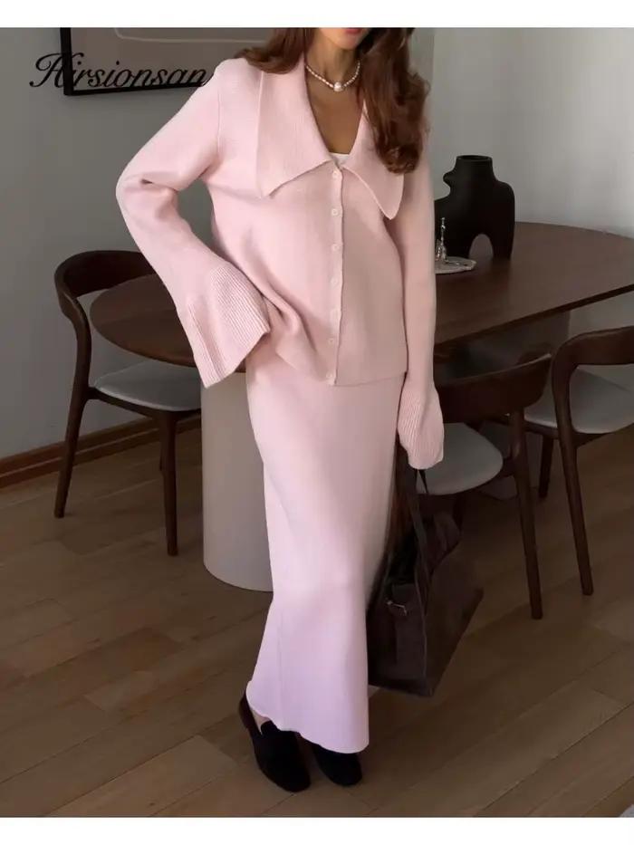 Hirsionsan Sexy jemný elegantný Vintage dámsky kostým 2-dielny