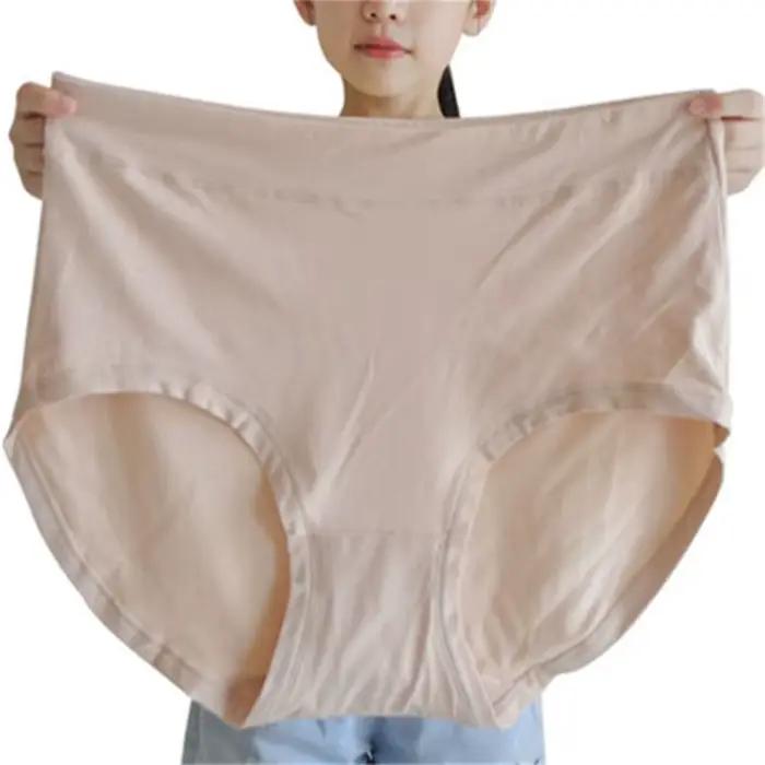 Lot de 5 culottes grande taille pour femme, en soie de lait, coupe triangle, pour femmes enceintes, mères d'âge moyen, jusqu'à 150 kg