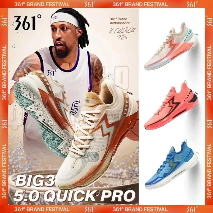 361 stupňov BIG3 5.0 Quick Pro pánske basketbalové topánky s karbónovou doskou