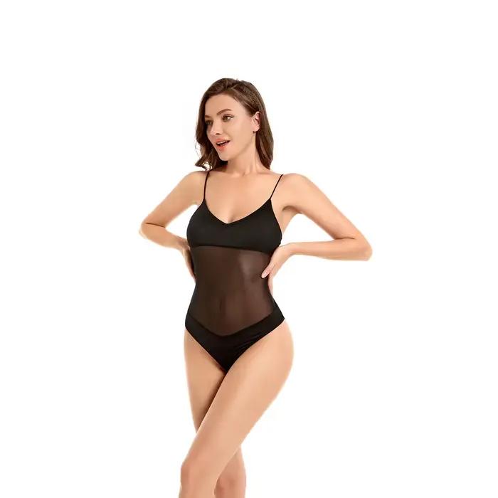 Jednodielne plavky Volagor UV-Transmitting Tan Through Monokini vysokej kvality prepúšťajúce slnečné lúče bez