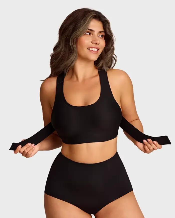 Soutien-gorge correcteur de posture sans couture sans armatures pour femme, bralette push-up à dos croisé, soutien avant, couvrance intégrale, usage quotidien