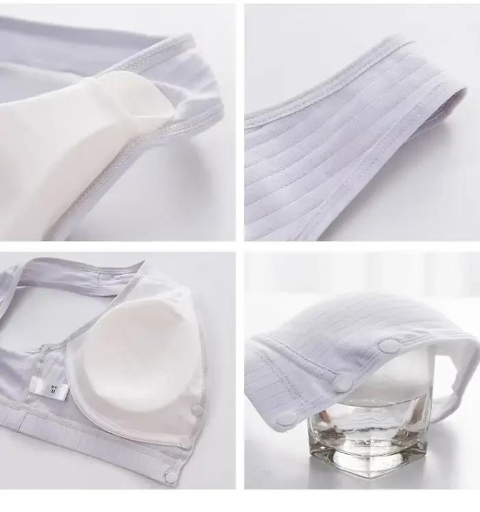 Coton maternité Soutien-Gorge d'allaitement enceinte allaitement grossesse femmes sous-vêtements allaitement Soutien-Gorge Soutien Gorge Allaitement
