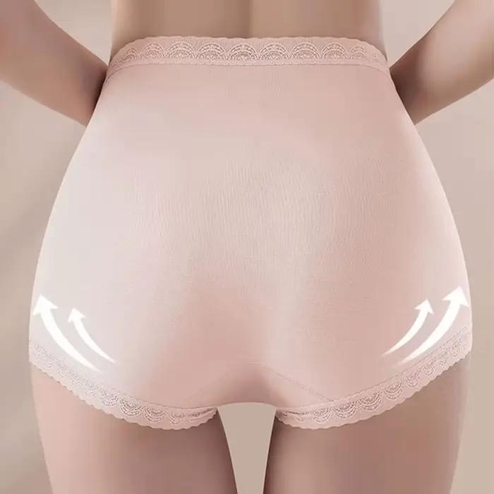 Dámske sexy čipkované nohavičky s vysokým pásom
