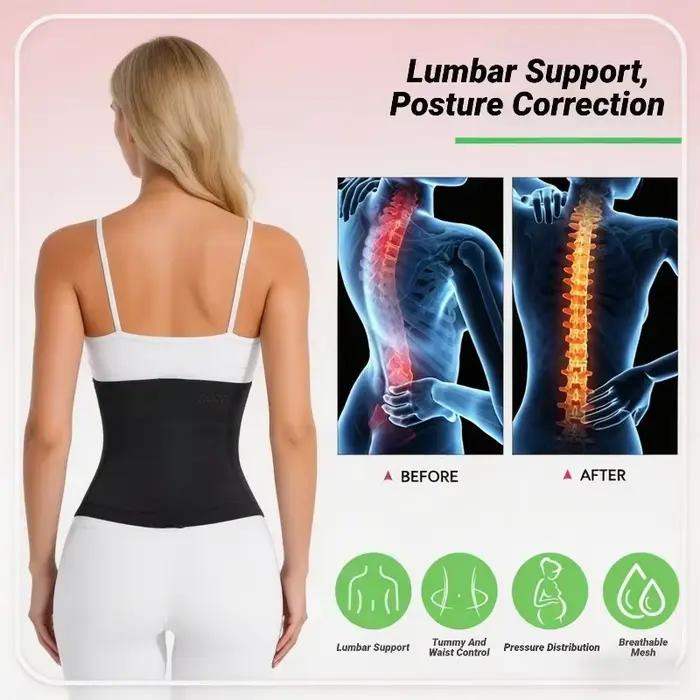 Gaine amincissante pour femme, corset de maintien de la taille, gaine sculptante à double contrôle du ventre, ceinture réductrice pour un ventre plat, gaine de sport