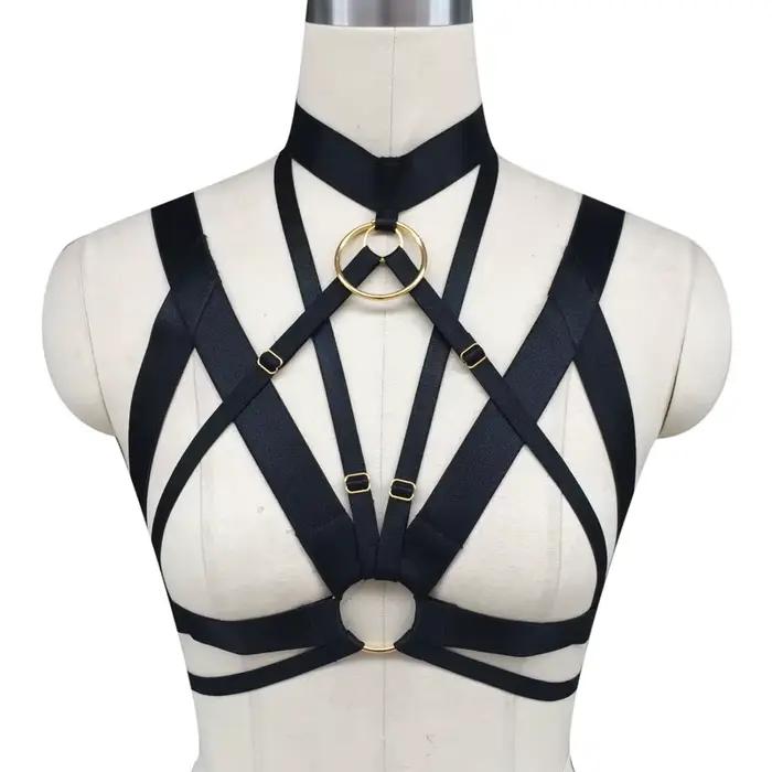 Harnais de soutien-gorge en Spandex pour femmes, ceinture ajustable, fait à la main