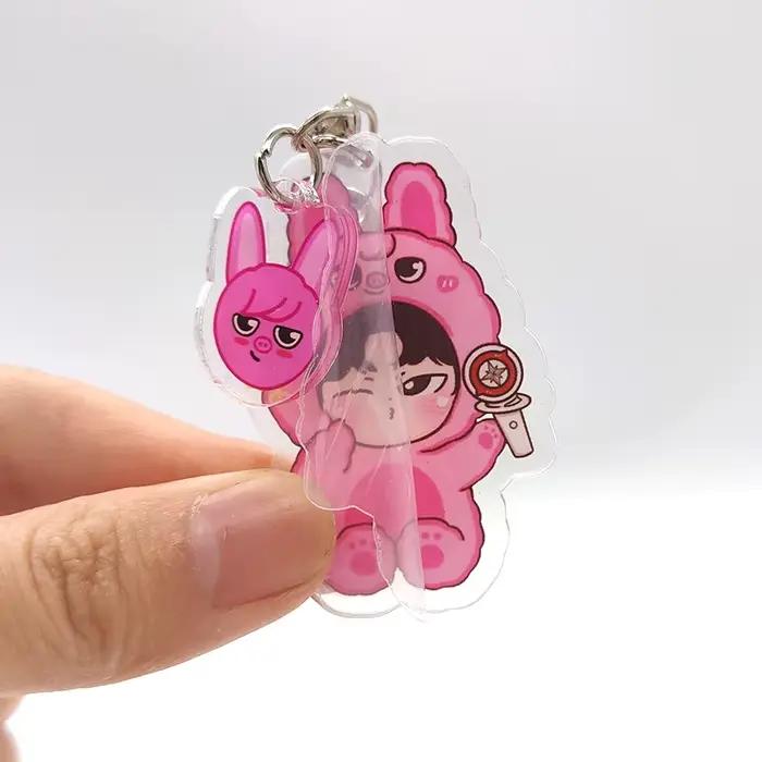 Akrylové kľúčenky KPOP pre fanúšikov