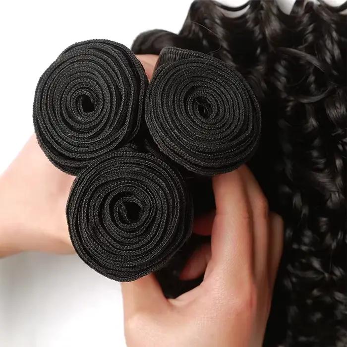 Prírodné brazílske Remy Deep Wave vlasy v balení