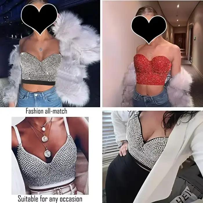 Steampunk bustier s kamienkami pre ženy