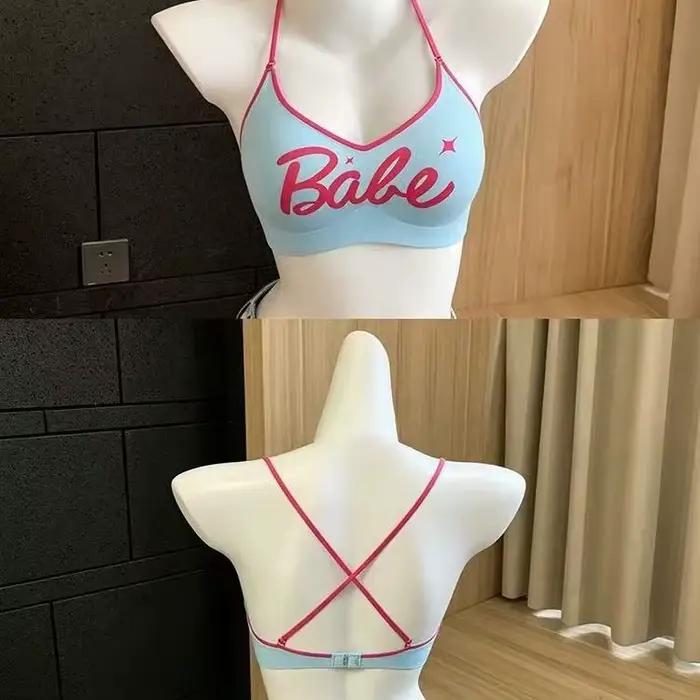 Dámska podprsenka s viazaním okolo krku - Ľahký letný štýl so širokým chrbtom v tvare U a tenkými ramienkami pre elegantný vzhľad.