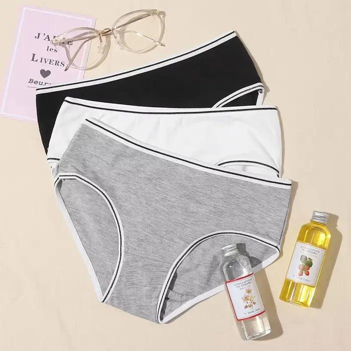 Sous-vêtements féminins culottes Sexy mignonnes confortables légers respirants slips de couleur unie culottes pour femmes effrontées