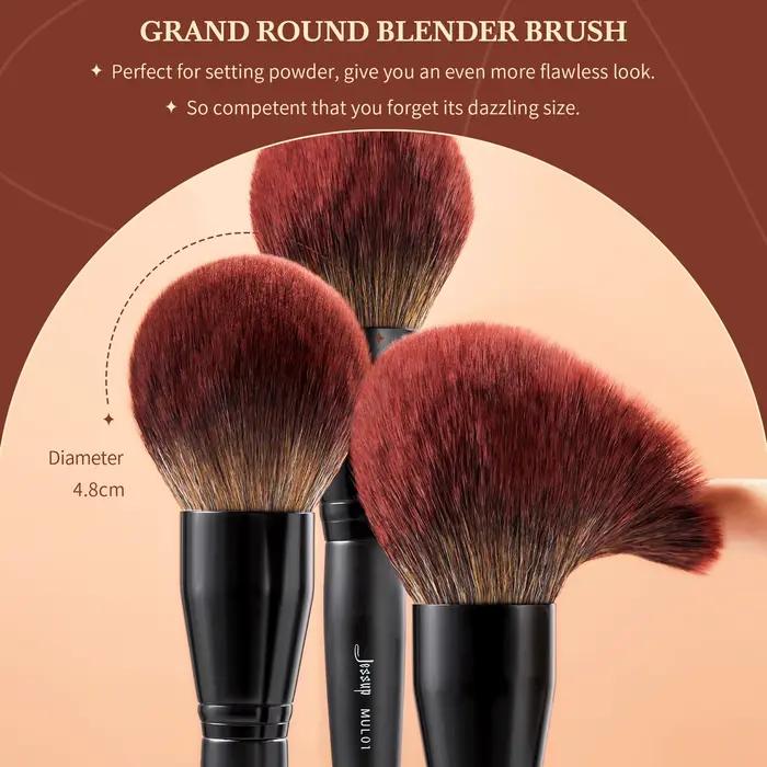 Jessup - Sada kvalitných syntetických kefiek na make-up