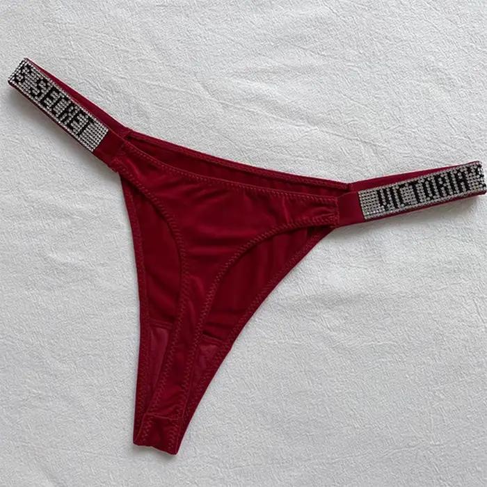 2025 nová značka ružová Sexy Lingerie pre ženy intímne oblečenie zdvíhacie nohavičky podprsenka s kamienkami pohodlné krátke