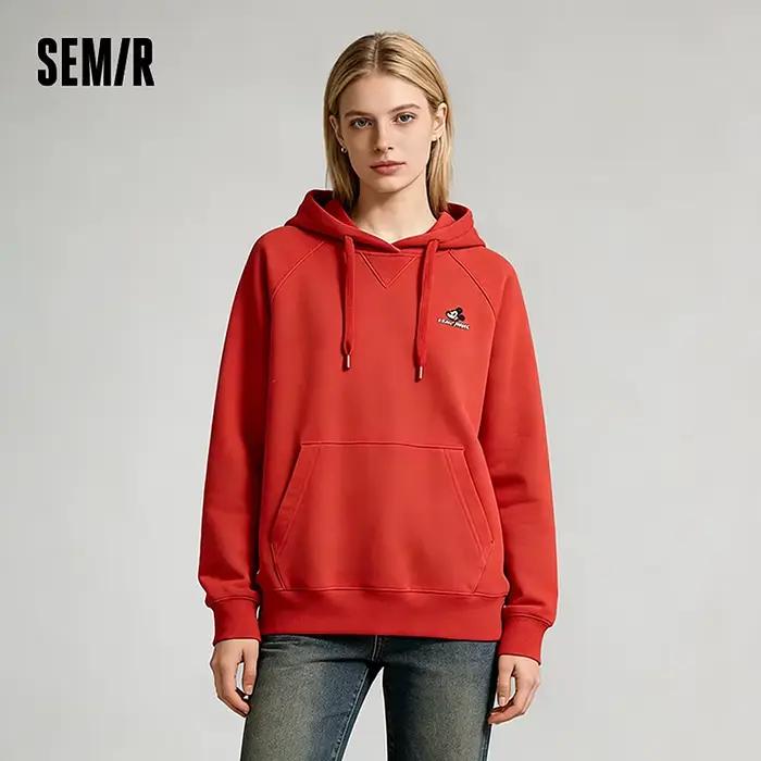 Pull décontracté Semir à capuche avec motif dessin animé pour femmes, idéal pour les occasions quotidiennes printanières