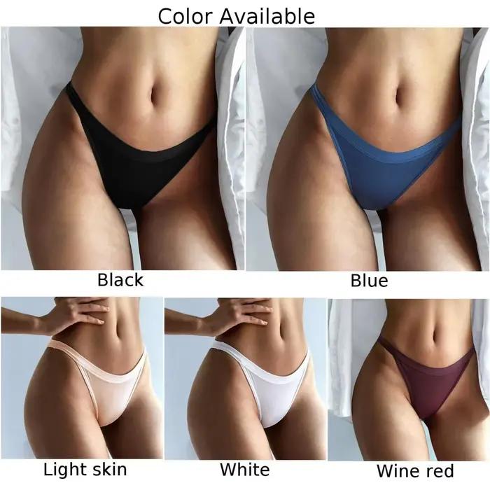 Ice InjSexy-Culotte taille basse respirante pour femme, sous-vêtement en coton, sans couture, doux, tanga