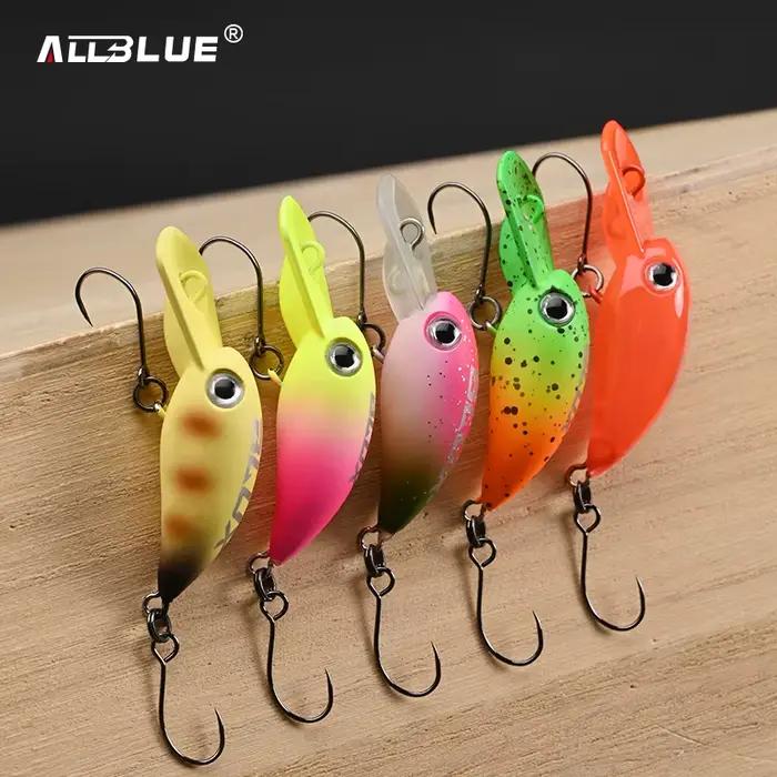 ALLBLUE Leurre flottant crankbait 1,6g 28mm Wobbler Minnow pour la pêche en eau douce, truite, appât dur en plastique, matériel de pêche au bar
