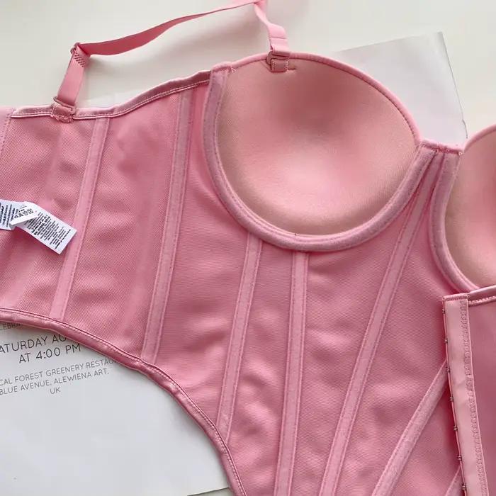 Corset multicolore Sexy irrégulier pour femmes, haut court de fête pour filles, lignes contrastées uniques, Bustier Chic, débardeur Cool