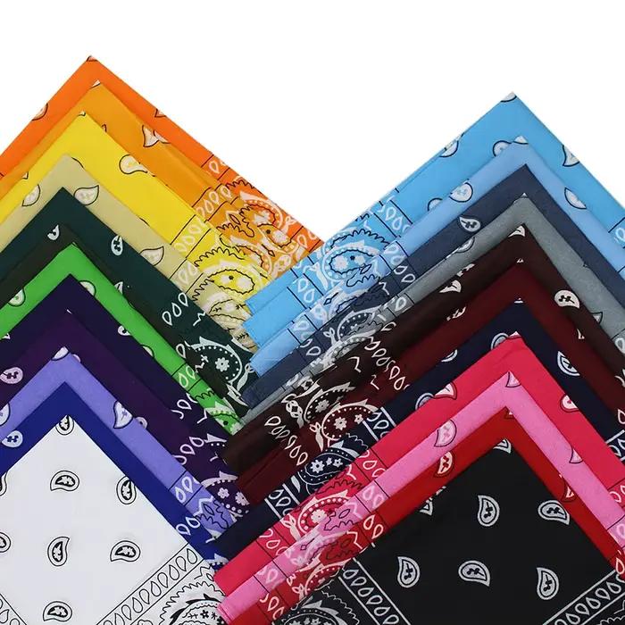 Štvorcový bandana Hip Hop čierne šatky pre ženy športový