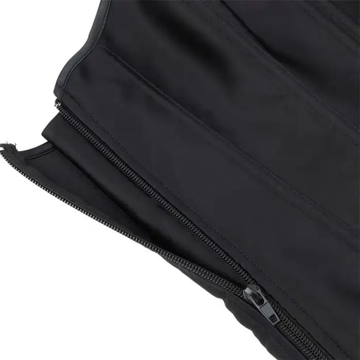 Femmes surbuste haut Corset noir blanc Satin Simple élégant Bustier gothique fermeture éclair taille Cincher Shapewear Sexy Korset