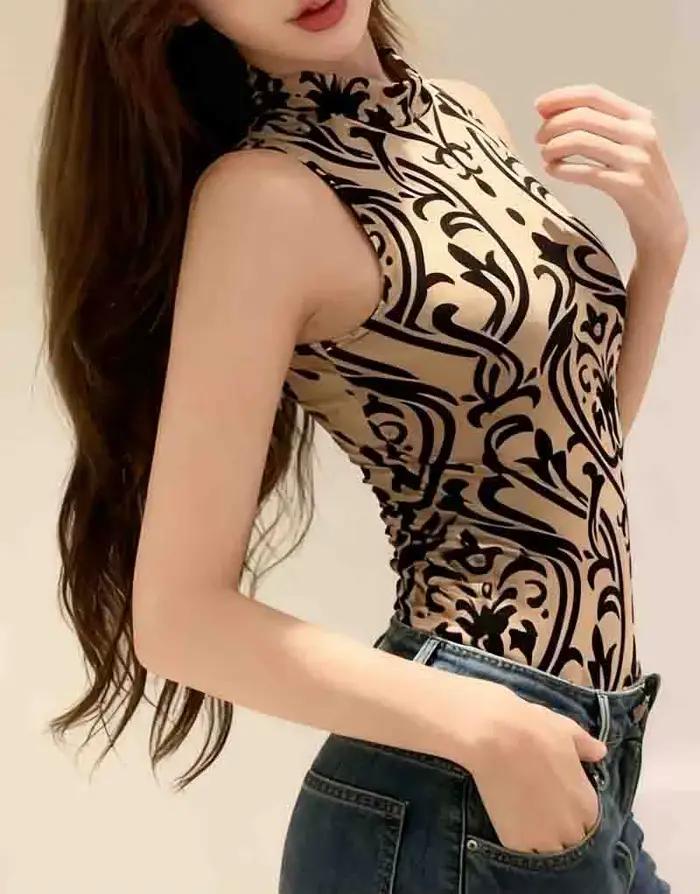 Body en polyester bleu décontracté pour femmes, style américain, pour le printemps, été et automne, occassions spéciales et quotidienne