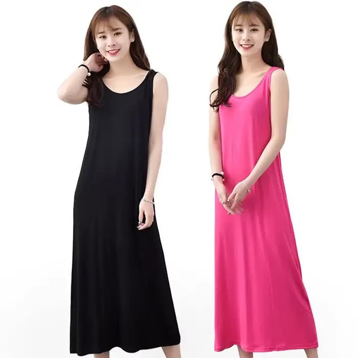 Veľká veľkosť 6XL Sexy Modal Lingerie nočná košeľa pre ženy ležérne nočné oblečenie dlhá