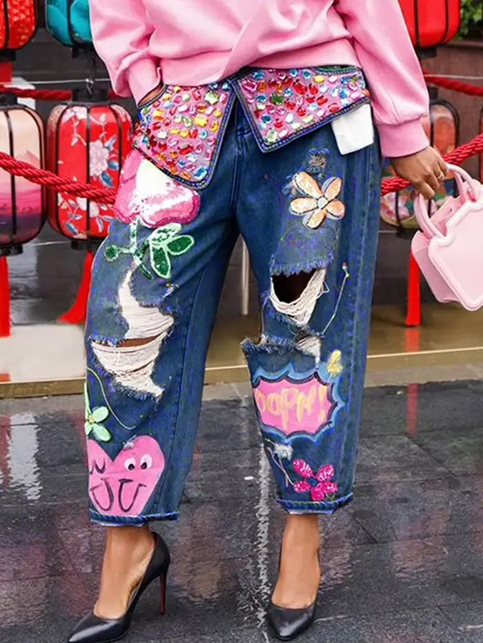 Džínsy z chic denimu pre ženy