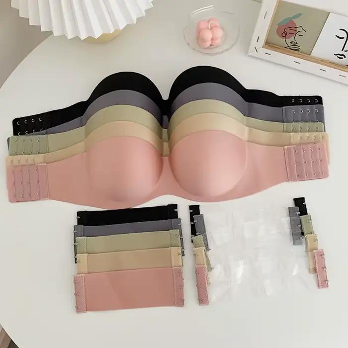 FINETOO fermeture avant Sexy Push Up soutien-gorge femmes soutien-gorge Invisible sous-vêtements Lingerie pour femme brassière sans bretelles sans couture Bralette