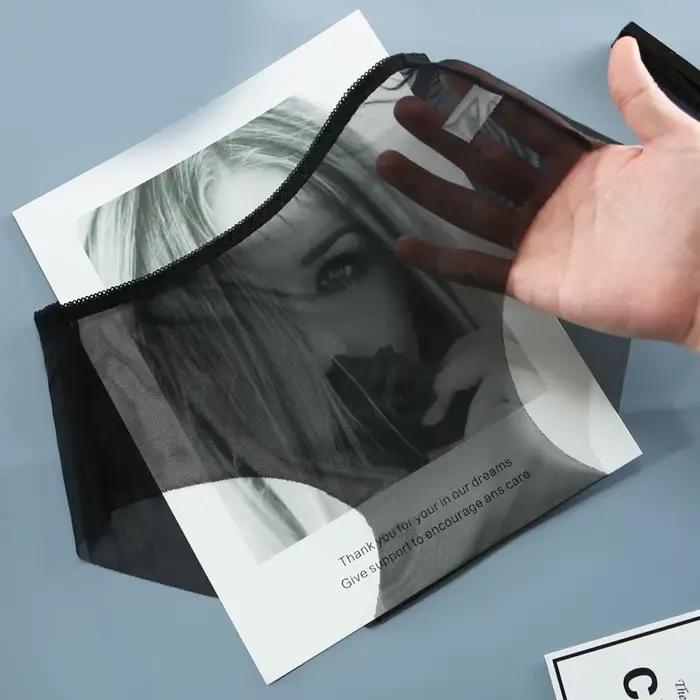 Dámske nohavičky Transparentné Ultra-tenké spodné prádlo pre ženy čipka slipy bezšvové Lingerie Sexy žena nohavice