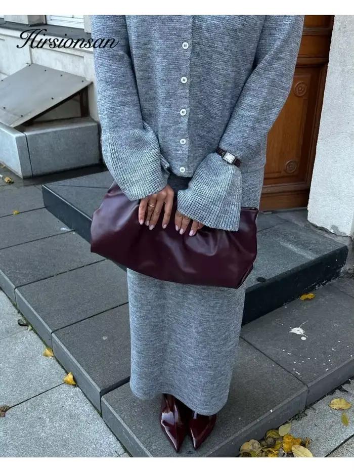 Hirsionsan Sexy jemný elegantný Vintage dámsky kostým 2-dielny