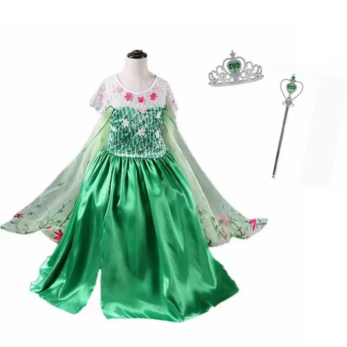 Princeznovské šaty Elsa pre dievčatá