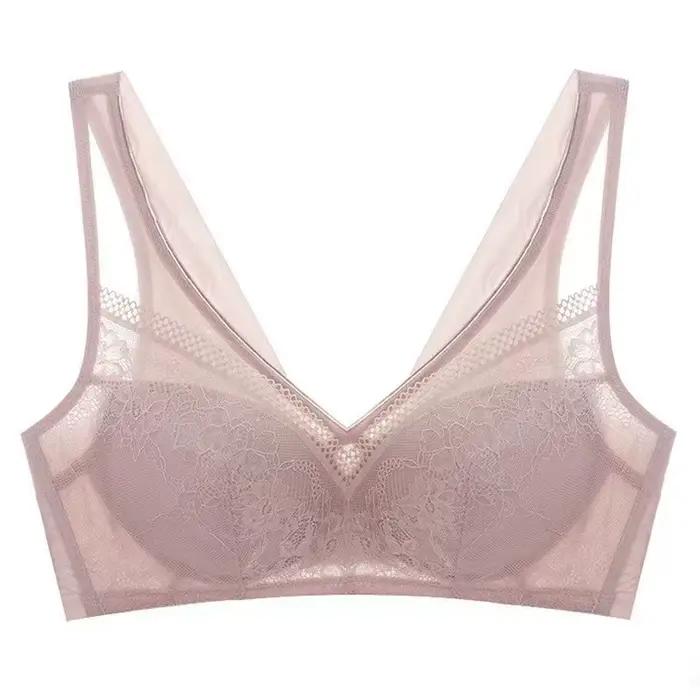 Grande taille bâton sur soutien-gorge B C tasse Sexy dentelle soutien-gorge pour femmes grande taille couverture complète mode noir Lingerie sous-vêtements M L LL 3L 4L 5L